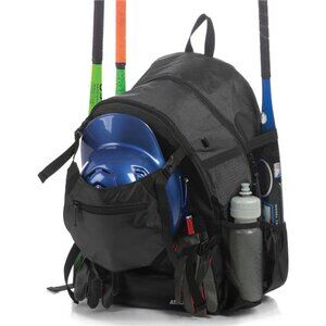 Baseball Bag-Baseball Backpack With External Helmet Holder for Baseball